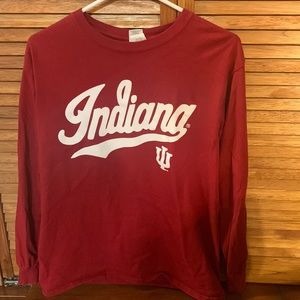 Indiana University Red Long Sleeve Shirt (Size M)